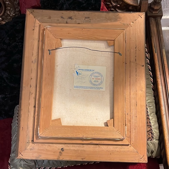 Artwork Oil on Canvas Painting by Maxwell Artistic Interiors Certified Authentic - Picture 4 of 9